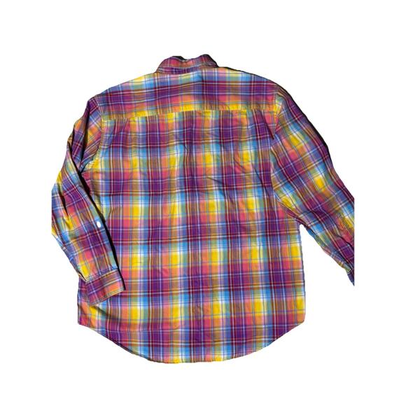 T. HARRIS LONDON PLAID MENS BUTTON DOWN SHIRT XL EUC - Picture 4 of 4